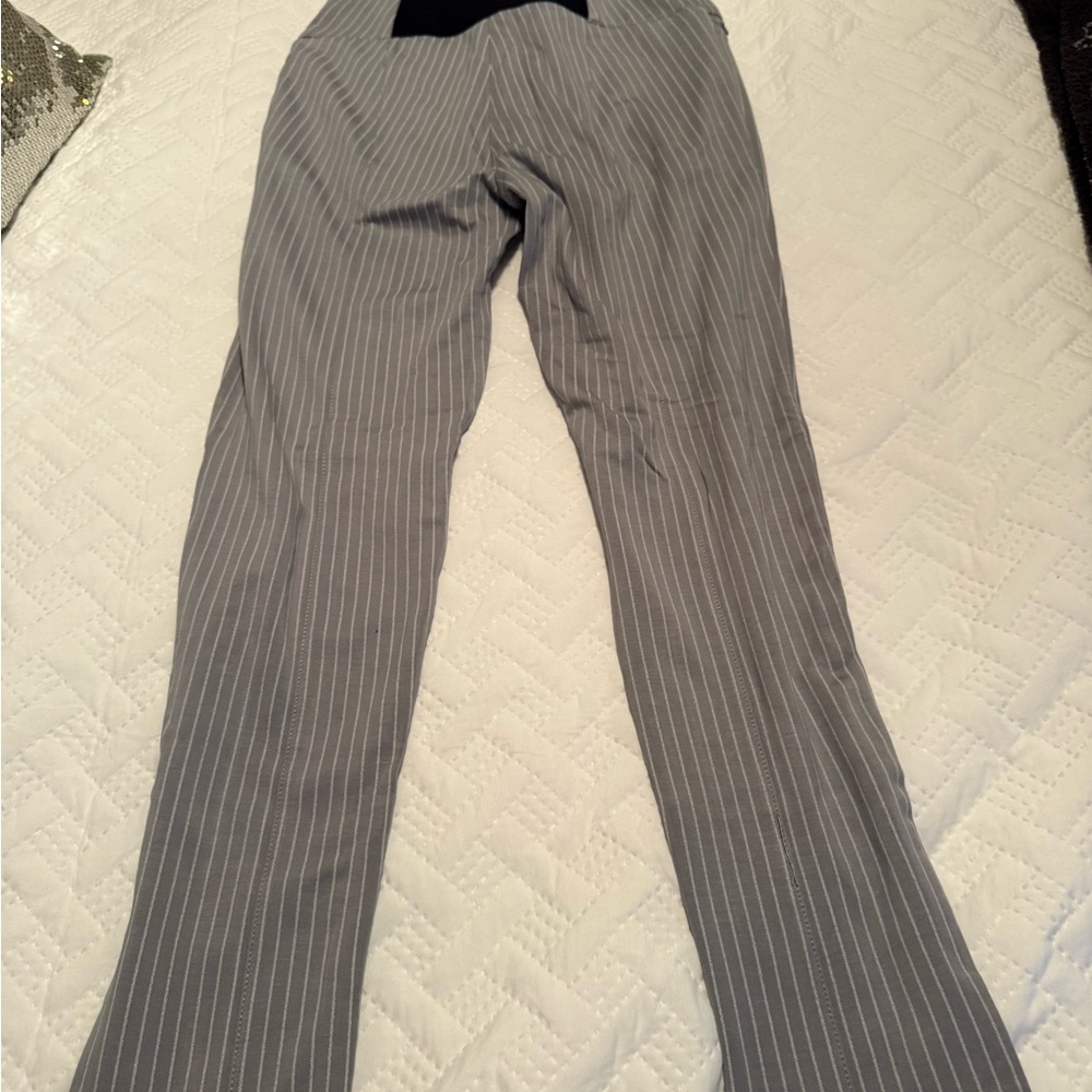 Betabrand Gray Pinstripe Pants